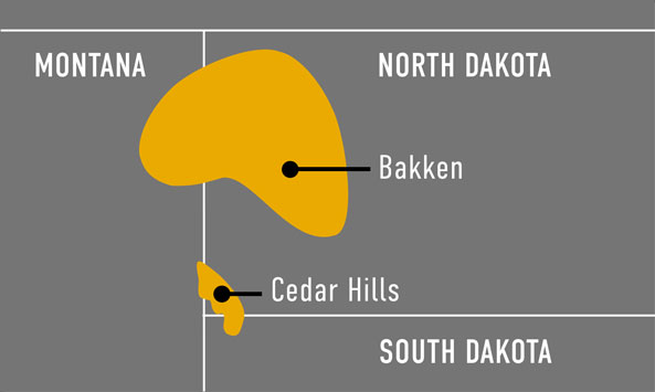 Bakken map