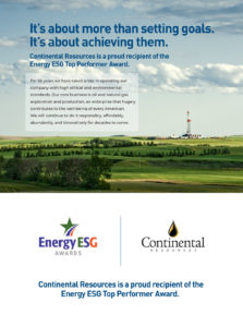 Energy ESG Top Performer Award Ad